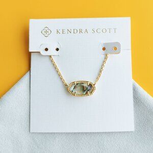 Kendra Scott Abalone Shell Pendant Necklace in Gold